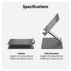 Hyper HyperSpace ergonomic adjustable laptop stand