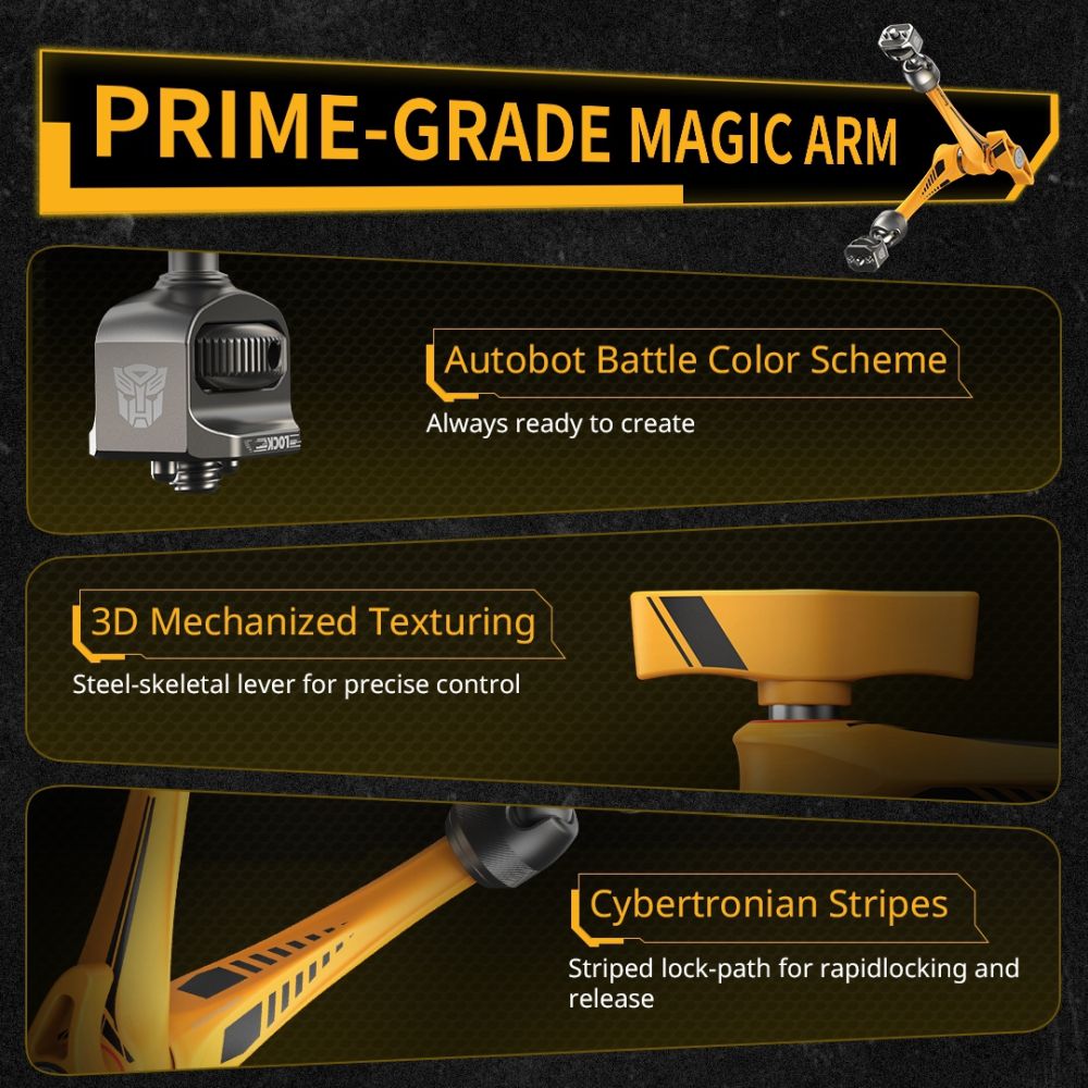 SmallRig 5521 Rosette Arm Support (11") "BumbleBee Edition"