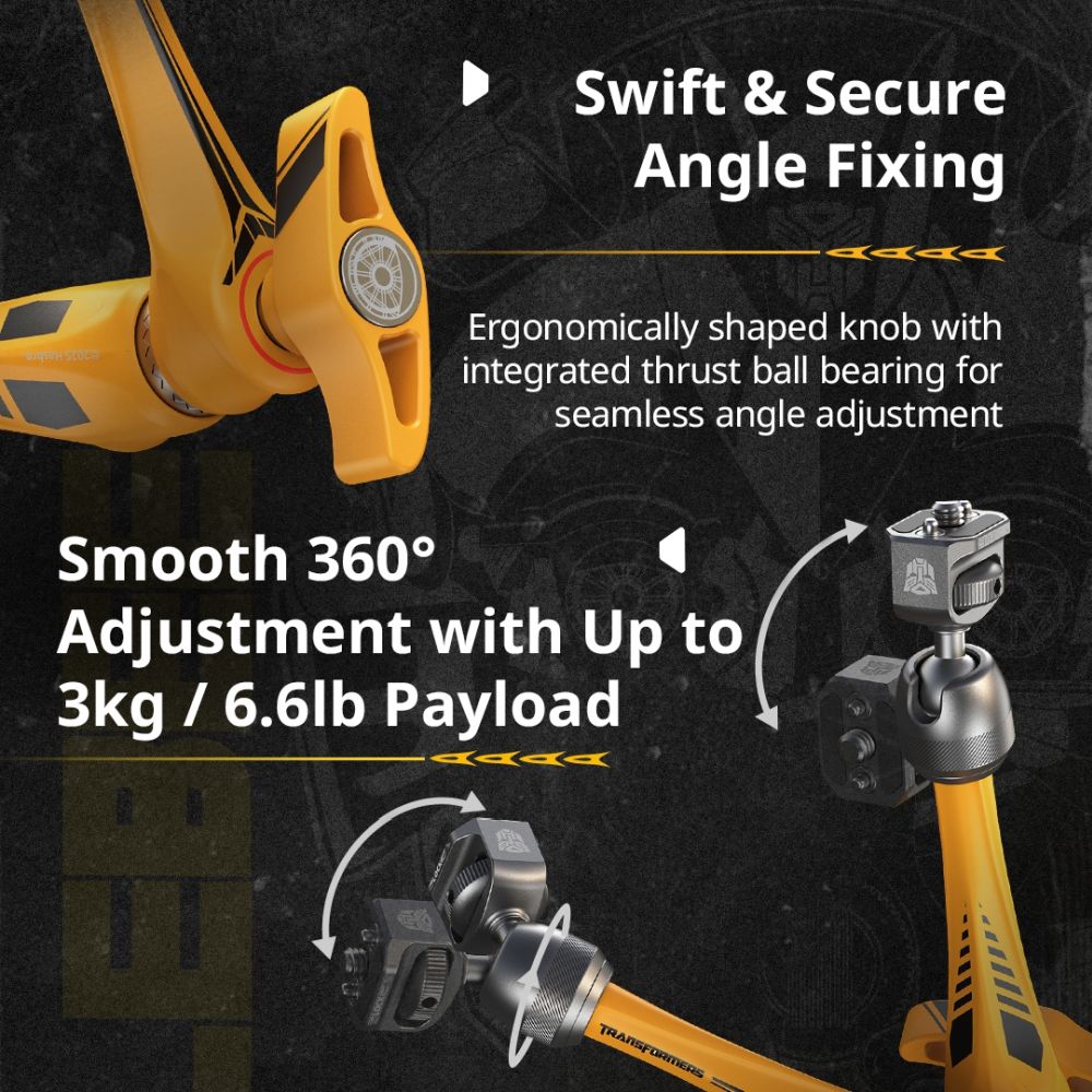 SmallRig 5521 Rosette Arm Support (11") "BumbleBee Edition"