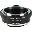 K&F Lens Adapter Canon FD - Canon EF-M (1/4" tripod-mount)