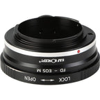 K&F Lens Adapter Canon FD - Canon EF-M (1/4" tripod-mount)