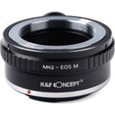 K&F Lens Adapter M42 - Canon EF-M (with 1/4" statief-mount)
