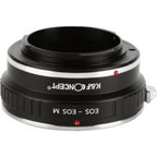 K&F Lens Adapter Canon EF/EF-S - EF-M with 1/4" tripod-mount