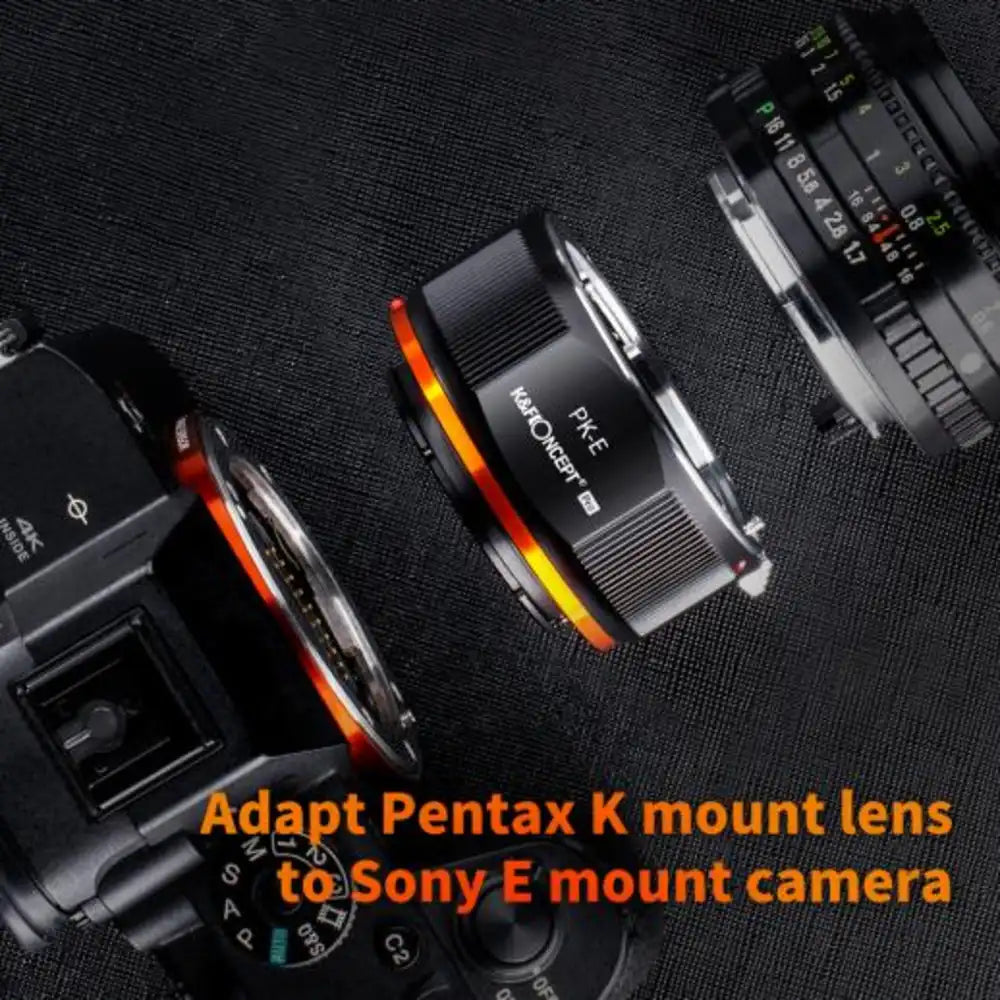 K&F Lens Adapter Pentax K - Sony E-Mount (PRO)