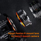 K&F Lens Adapter Pentax K - Sony E-Mount (PRO)