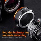 K&F Lens Adapter Pentax K - Sony E-Mount (PRO)