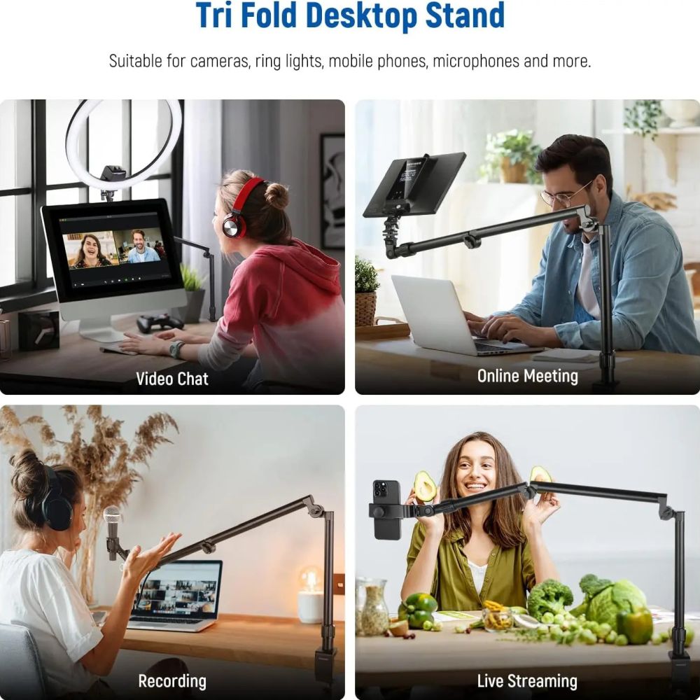 Neewer ST3 flexible overhead camera mount desk stand