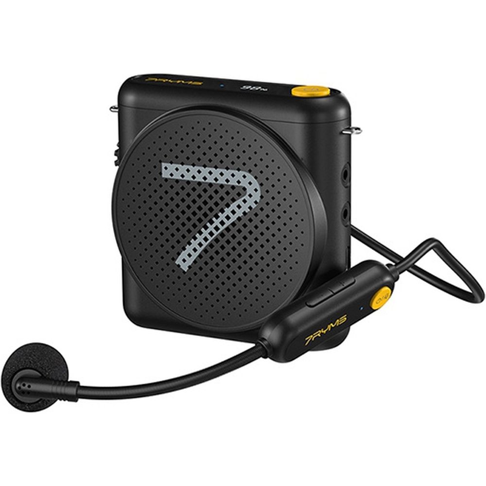 7Ryms Presentation Speaker with Wireless Headset - black