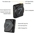7Ryms Presentation Speaker with Wireless Headset - black