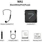 7Ryms Presentation Speaker with Wireless Headset - black