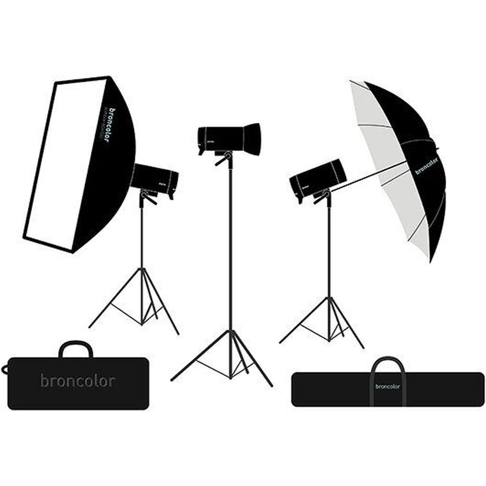 Broncolor Pro Kit with 3 Stelos 800L