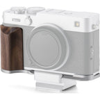 Tilta Mounting Baseplate with Wooden Grip for Fujifilm X-E5 - Silver