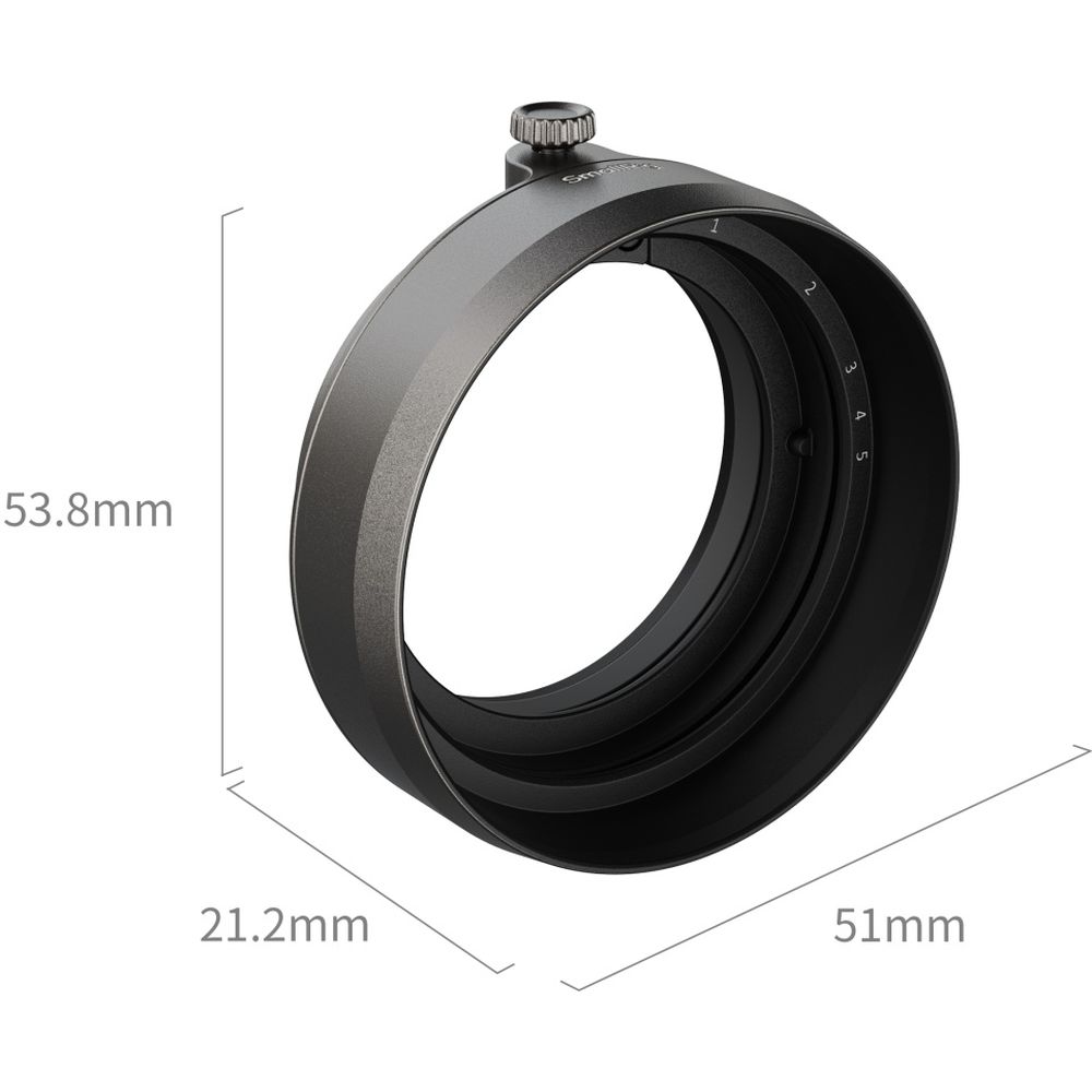 SmallRig 5709 Shading Hood for Fujifilm X half, charcoal silver