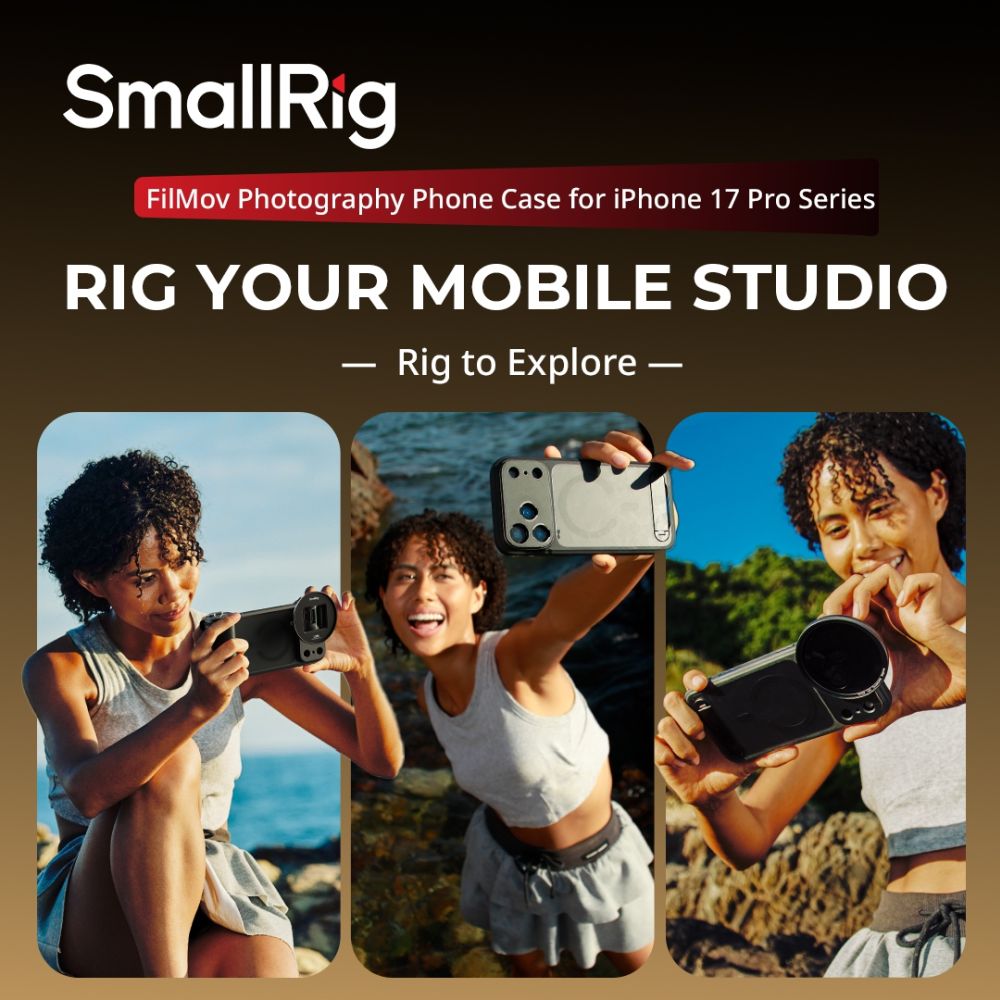 SmallRig 5551 FilMov Lightweight Photography Phone Case for iPhone 17 Pro Max, black