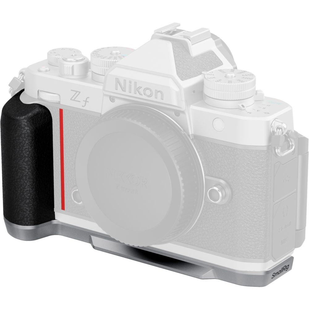 SmallRig 5706 L-Shaped Mount Plate with Silicone Handle for Nikon Z f, silver
