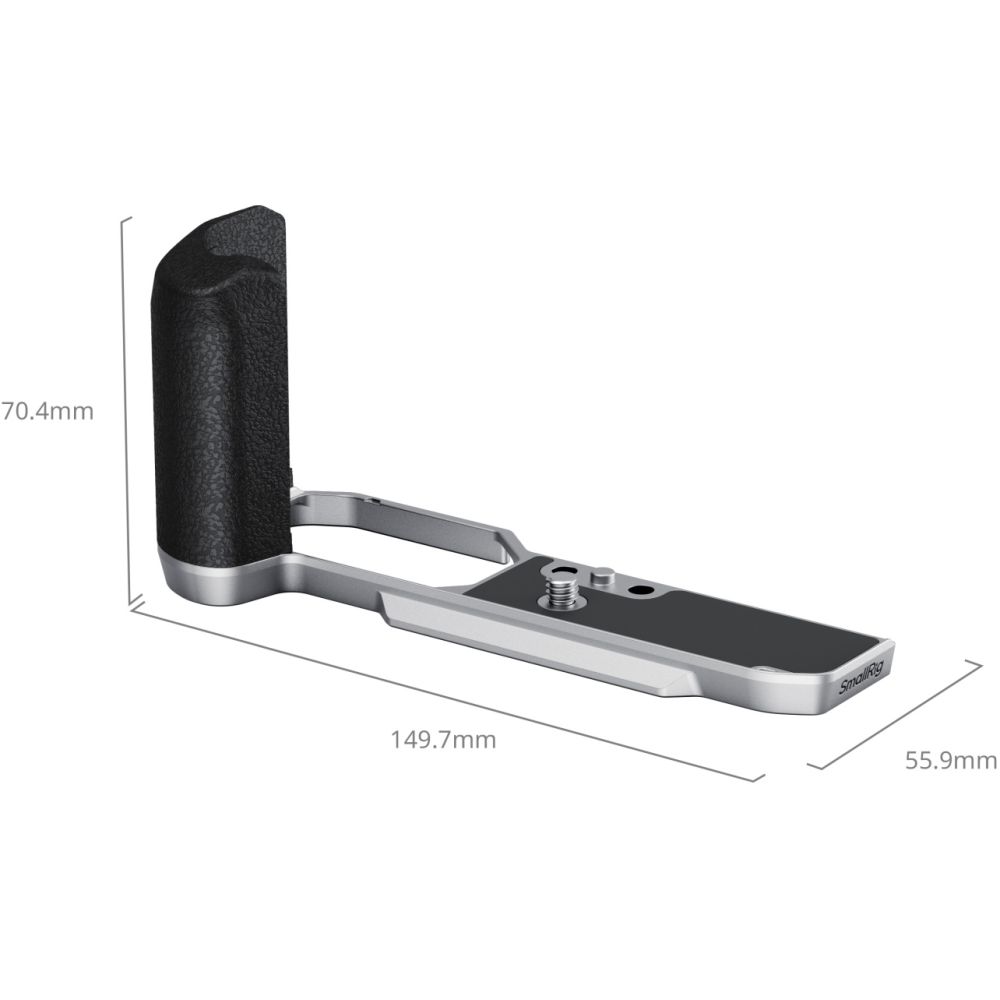 SmallRig 5706 L-Shaped Mount Plate with Silicone Handle for Nikon Z f, silver