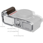 SmallRig 5707 L-Shaped Mount Plate with Wooden Handle for Nikon Z f, silver