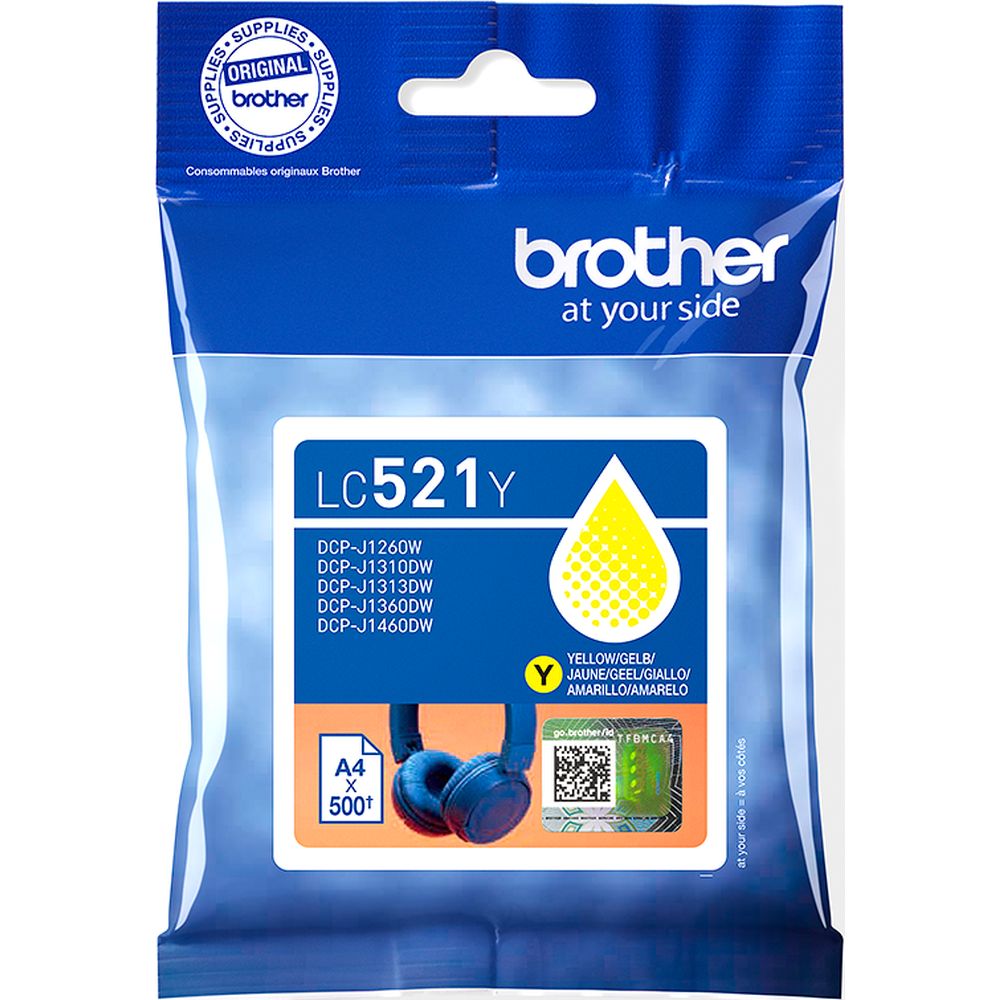 Brother LC-521Y ink cartridge yellow