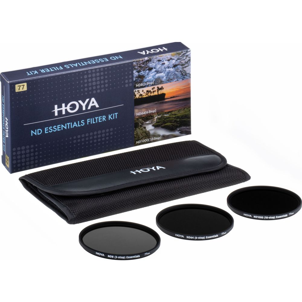 Hoya 77mm ND Essentials Filter Kit 8/64/1000