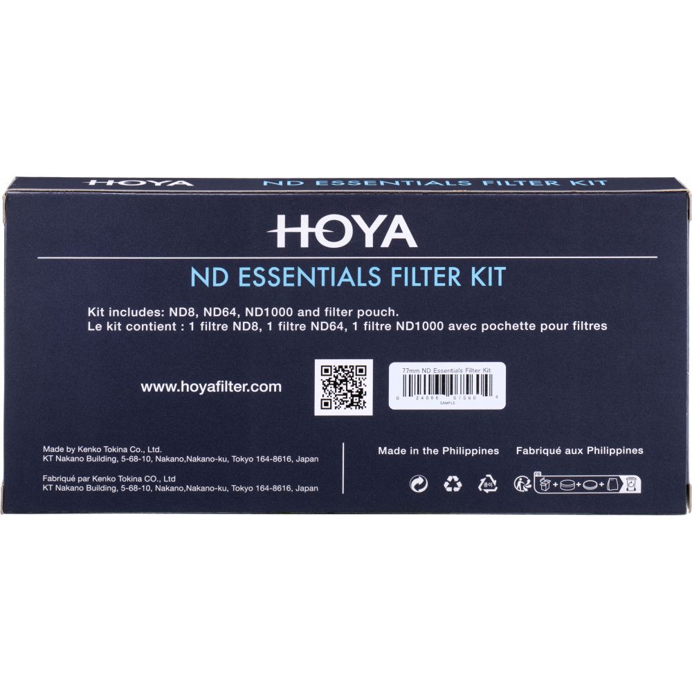 Hoya 77mm ND Essentials Filter Kit 8/64/1000