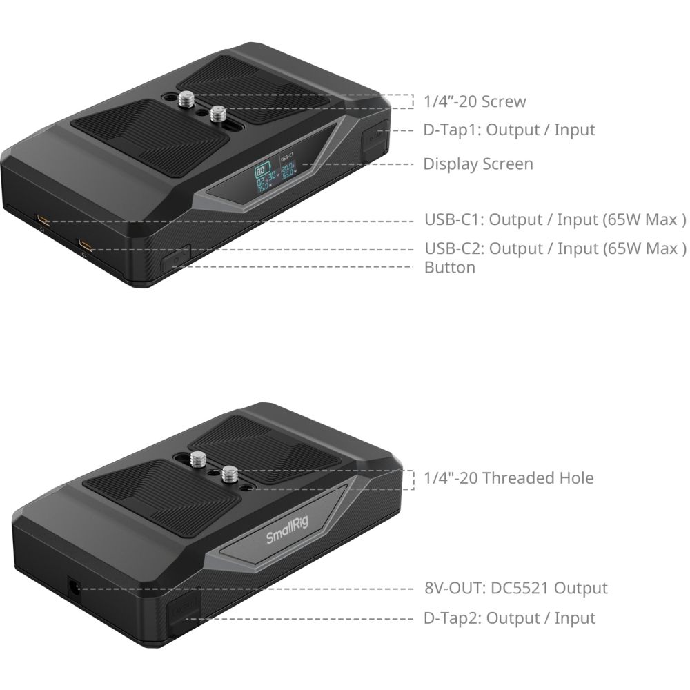 SmallRig 5248 CB75 Power Bank Kit