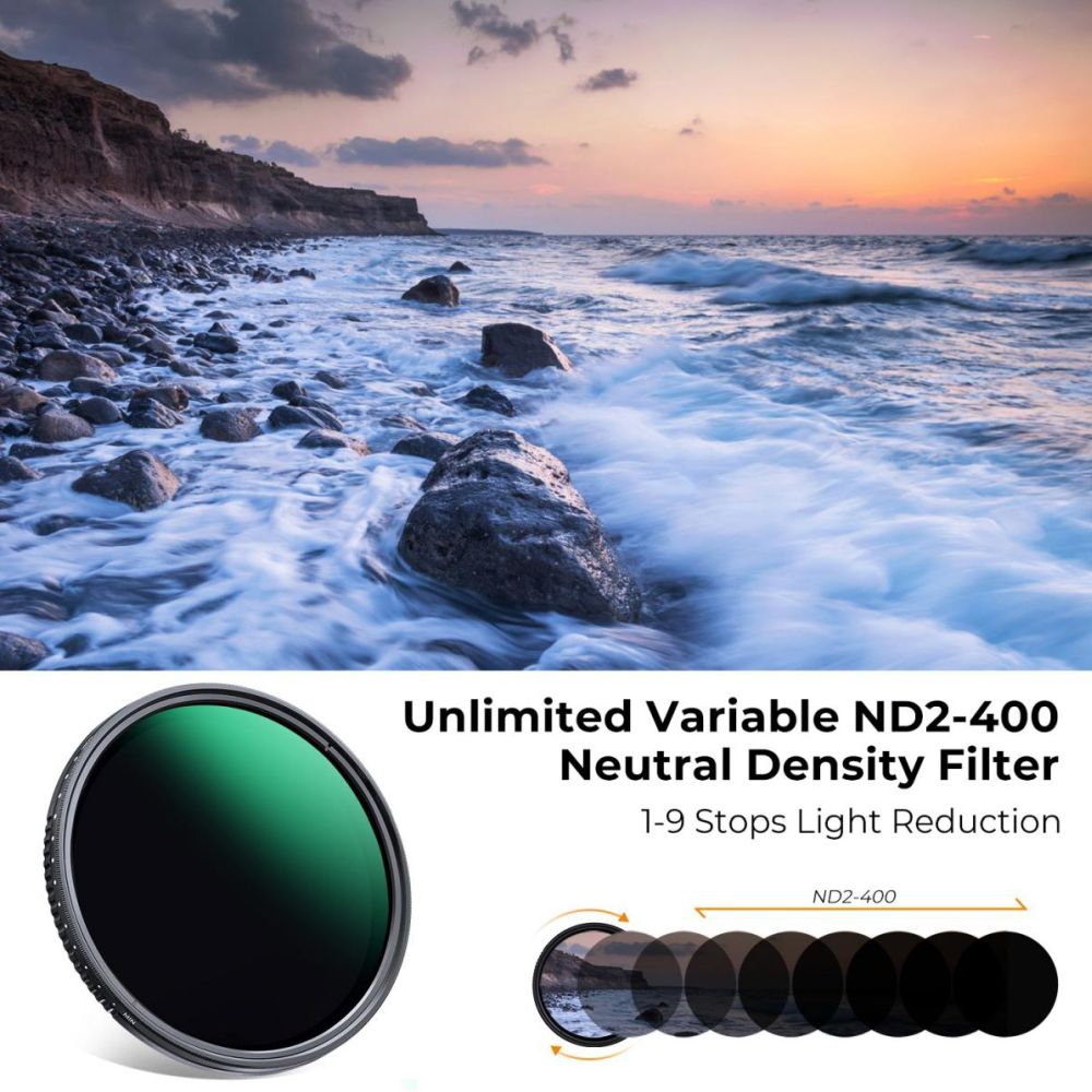 K&F Concept Variable ND filter ND2-400 - 82mm