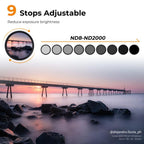 K&F Concept Variable ND filter ND8-2000 super slim - 82mm