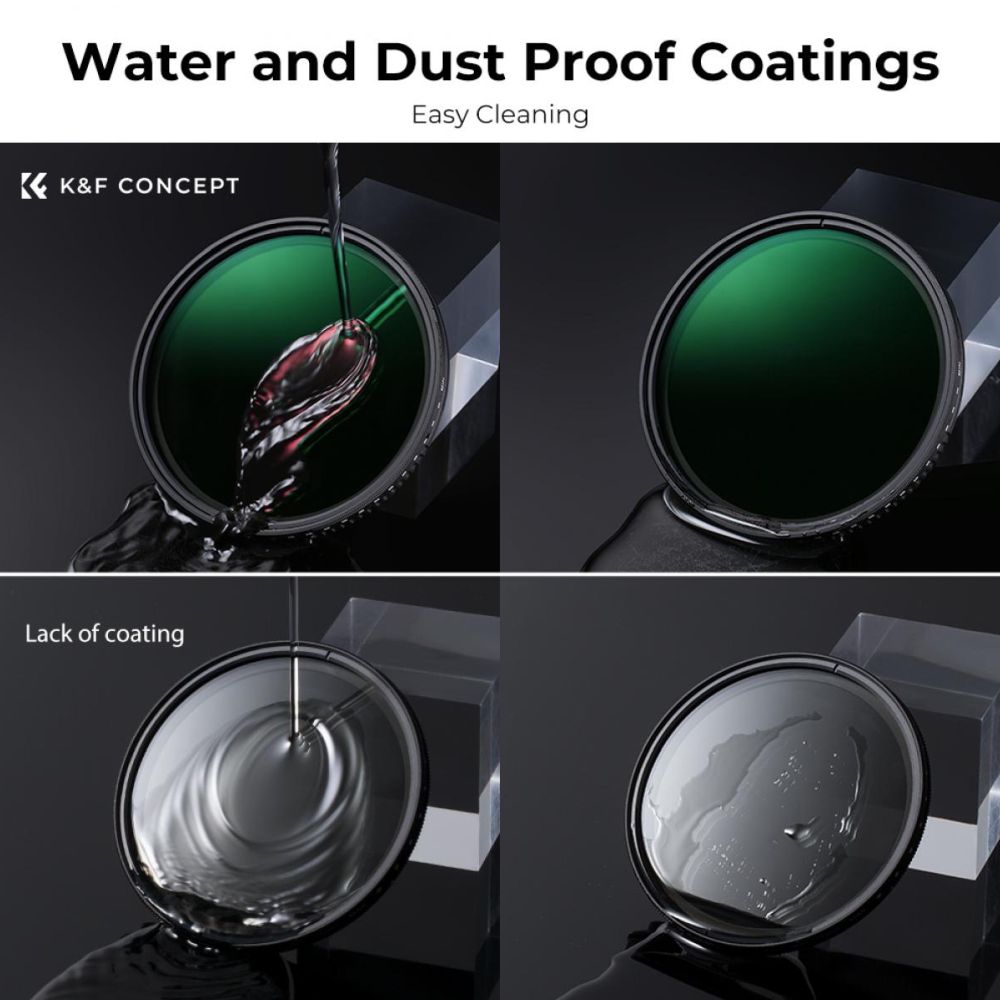 K&F Concept Variable ND filter ND8-2000 super slim - 82mm