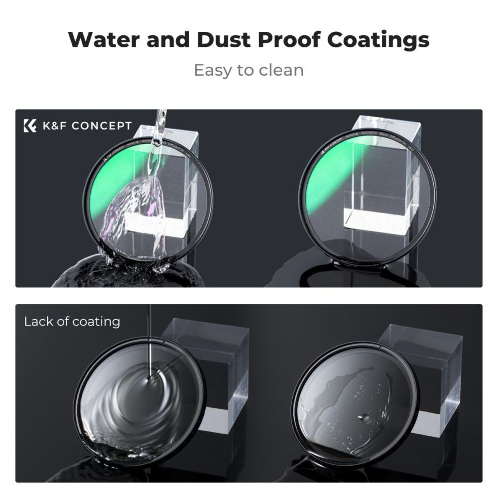 K&F Concept Magnetic 1/4 Black Mist Filter Nano X - 55mm