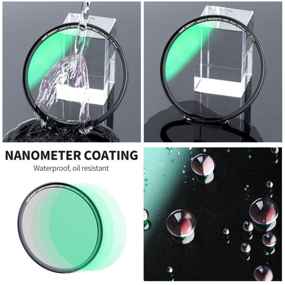 K&F Concept Magnetic 1/4 Black Mist Filter Nano X - 55mm