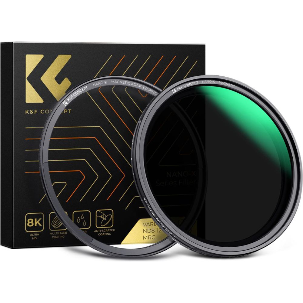 K&F Concept Variable ND filter ND8-128 Nano X magnetic 67mm