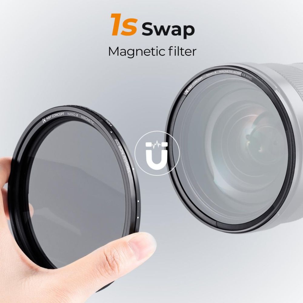 K&F Concept Variable ND filter ND8-128 Nano X magnetic 82mm