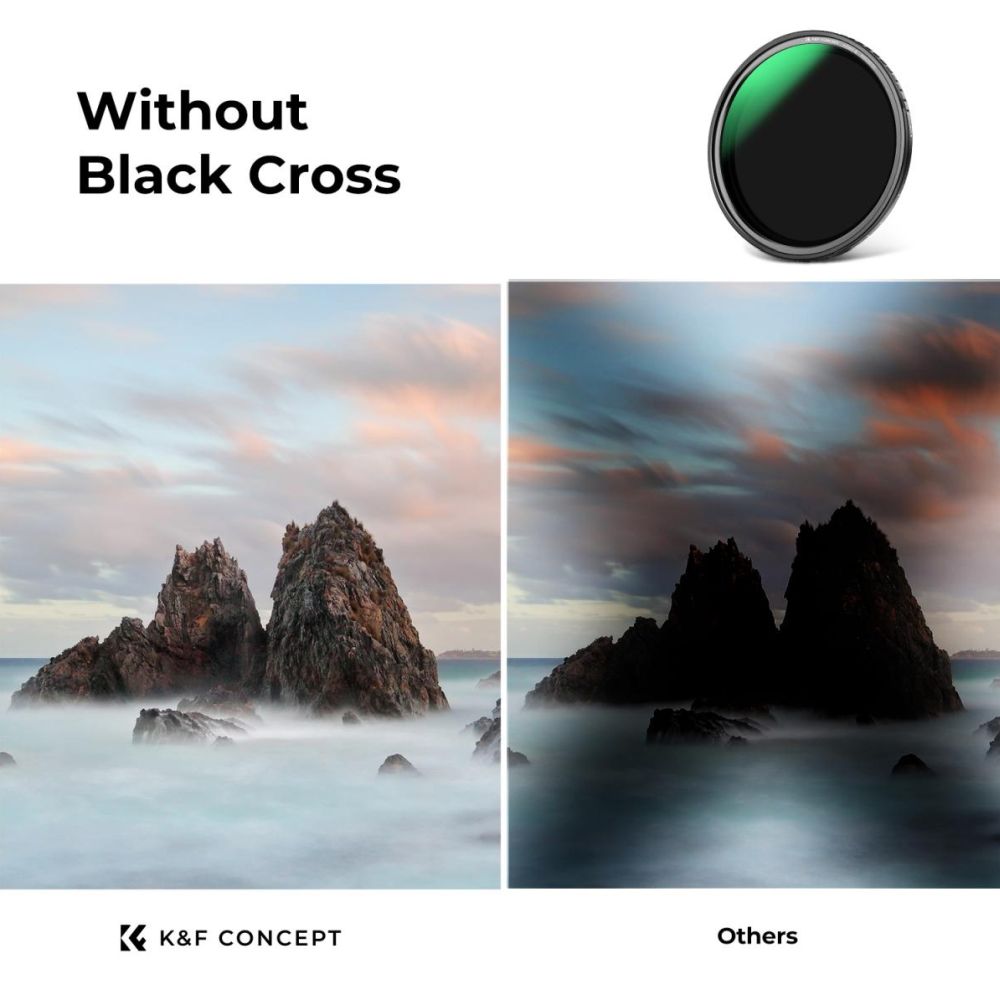 K&F Concept Variable ND filter ND8-128 Nano X magnetic 82mm