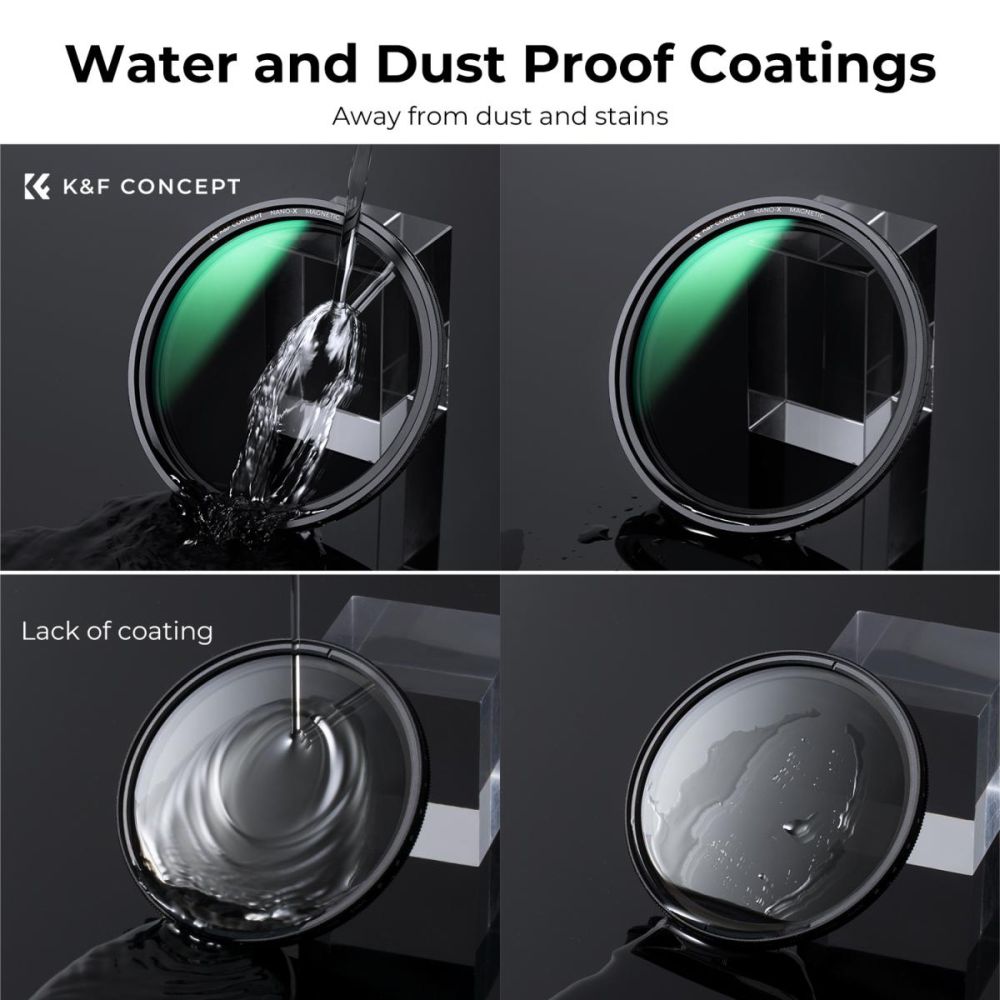K&F Concept Variable ND filter ND8-128 Nano X magnetic 82mm