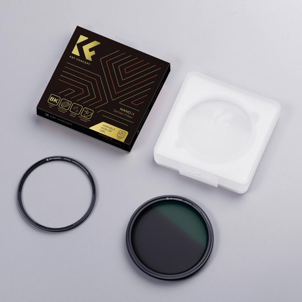 K&F Concept Variable ND filter ND8-128 Nano X magnetic 82mm