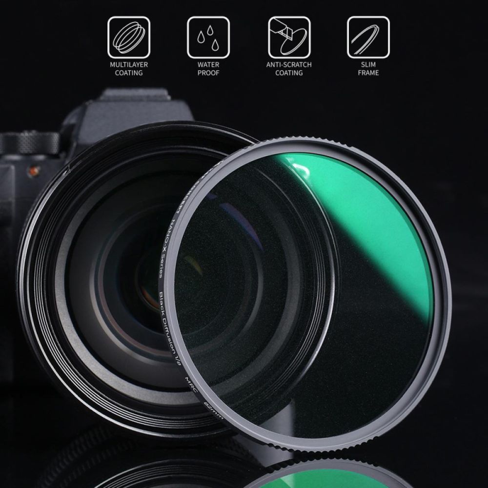 K&F Concept 1/8 Black Mist Filter Nano X - 62mm