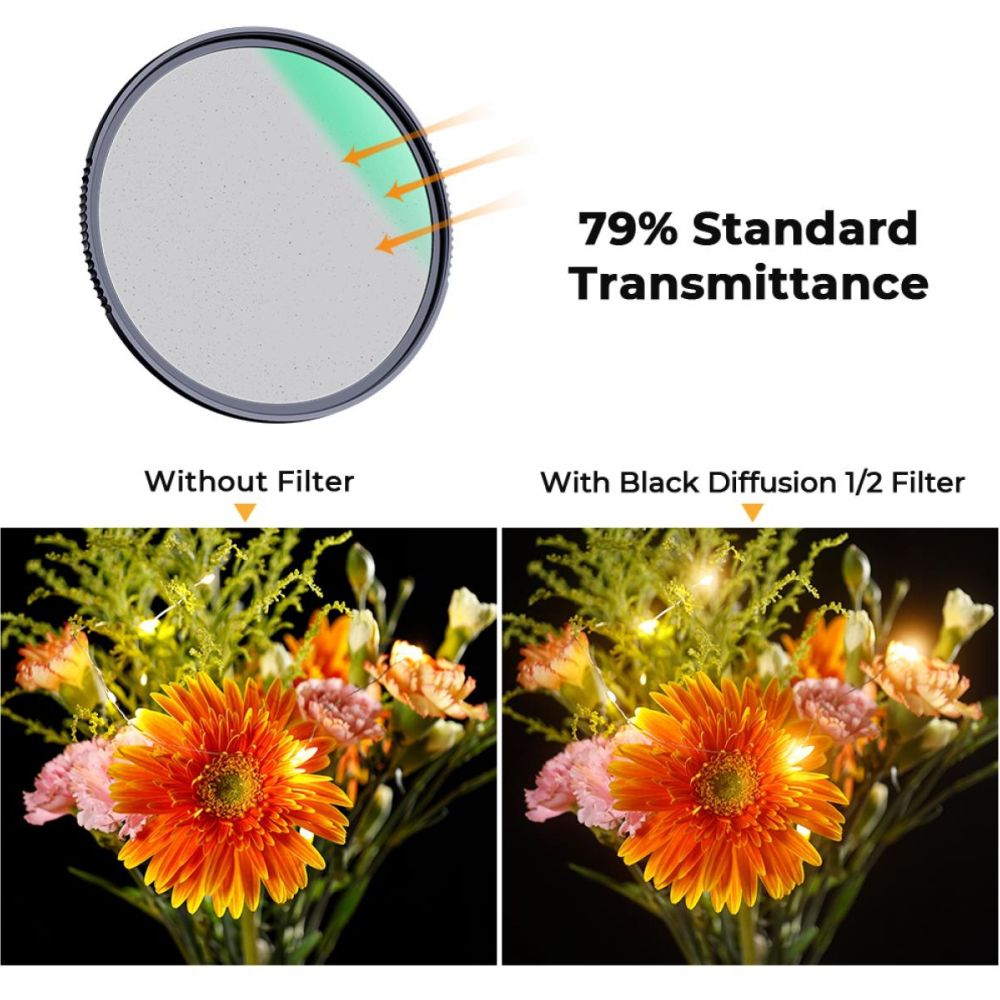 K&F Concept 1/2 Black Mist Filter Nano X - 52mm