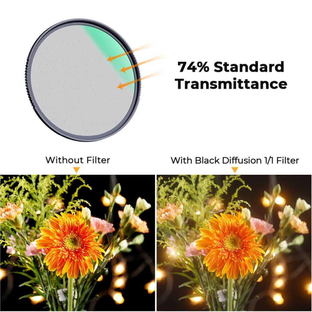 K&F Concept 1/1 Black Mist Filter Nano X - 72mm