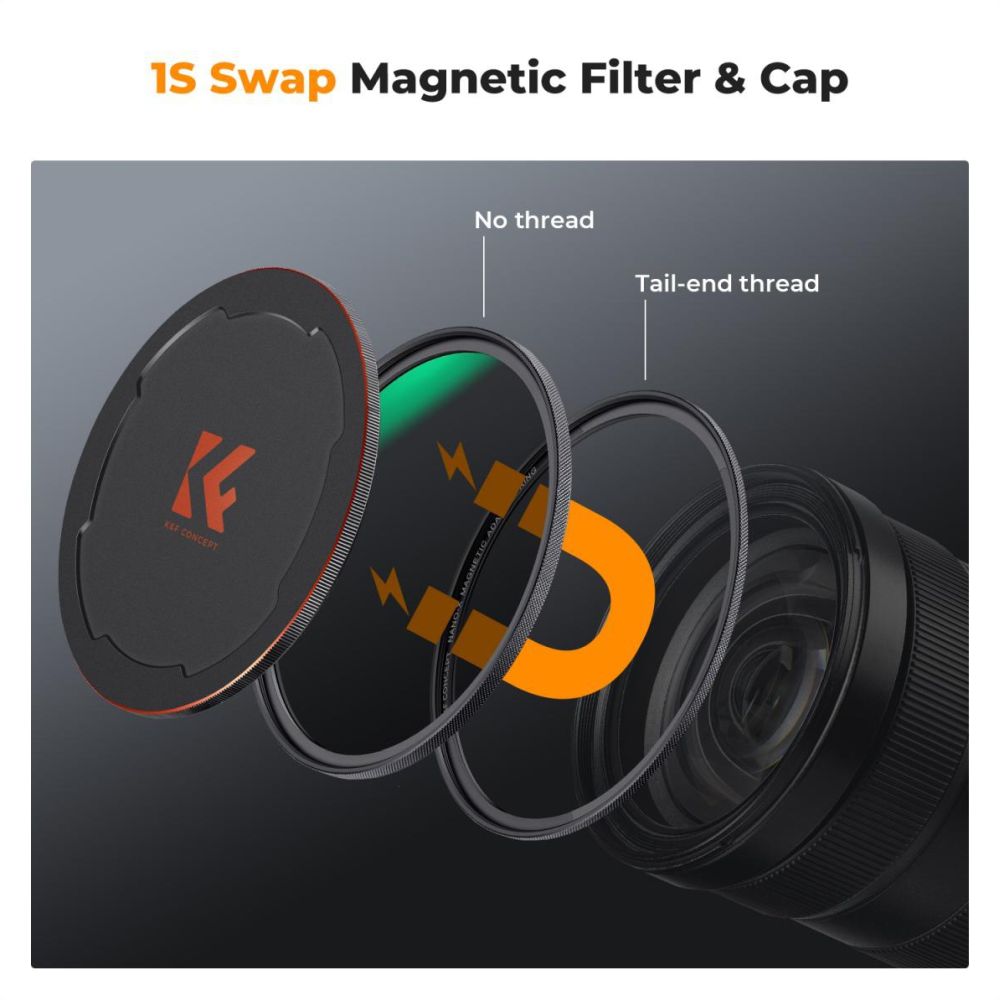 K&F Concept Magnetic 1/4 Black Mist Filter Nano X - 49mm
