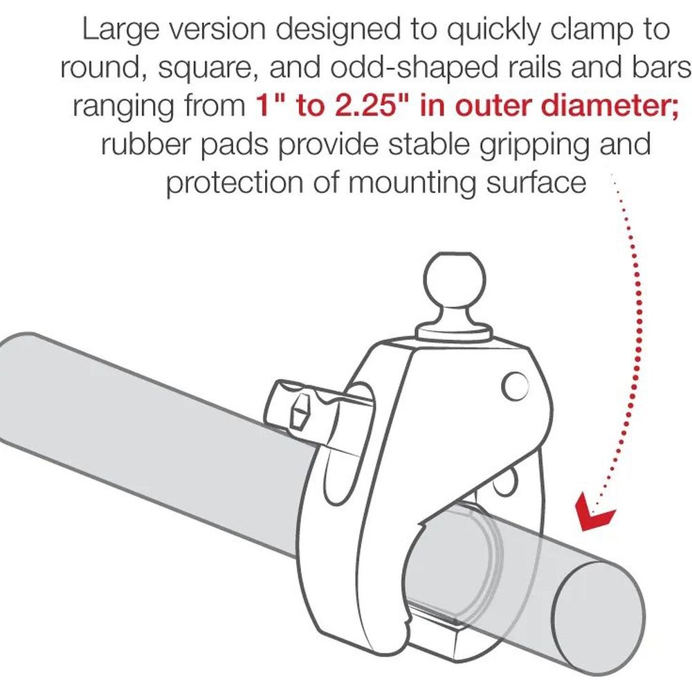 Ram Tough-Claw Large Clamp Base with Ball