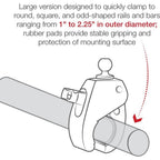 Ram Tough-Claw Large Clamp Base with Ball