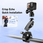 Telesin Quick-Release Crab Claw Clamp Handlebar Mount