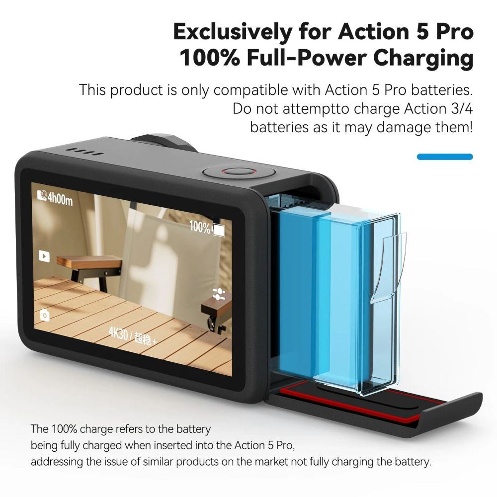 Telesin Pocket Charging Box DJI Osmo Action 5 Pro