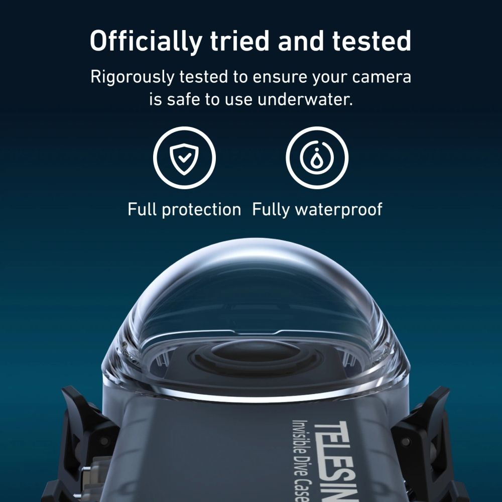 Telesin Invisible Dive Case for Insta360 X4