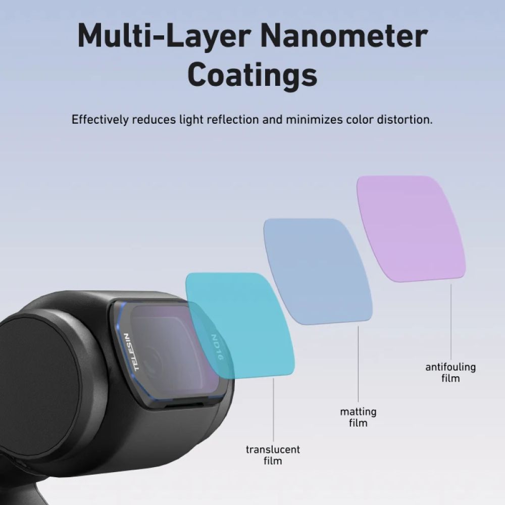 Telesin ND filter Kit ND16/32/64/256 for DJI Osmo Pocket 3