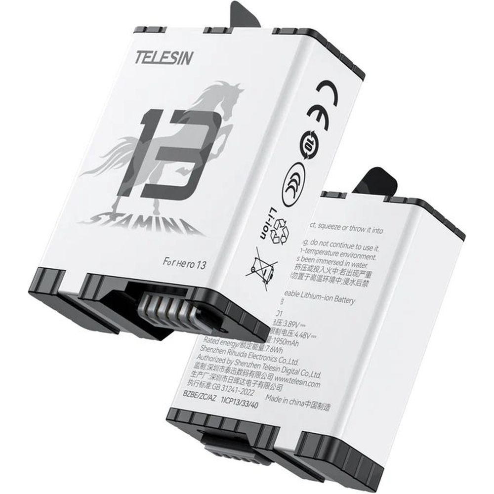 Telesin Pocket Charging Box + 2x Stamina Battery V2 for GoPro 13