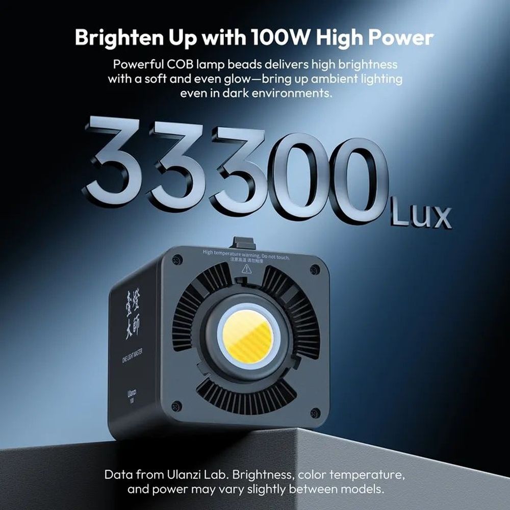 Ulanzi ML100RGB 100W COB Lamp RGB - internal battery & USB-C