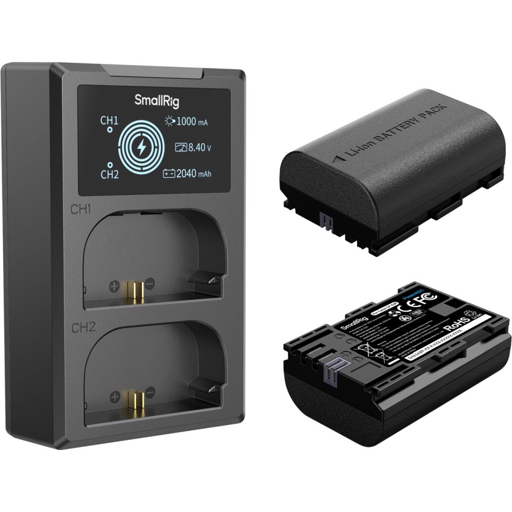 SmallRig 5409 Camera Battery and Charger Kit for Canon LP-E6P