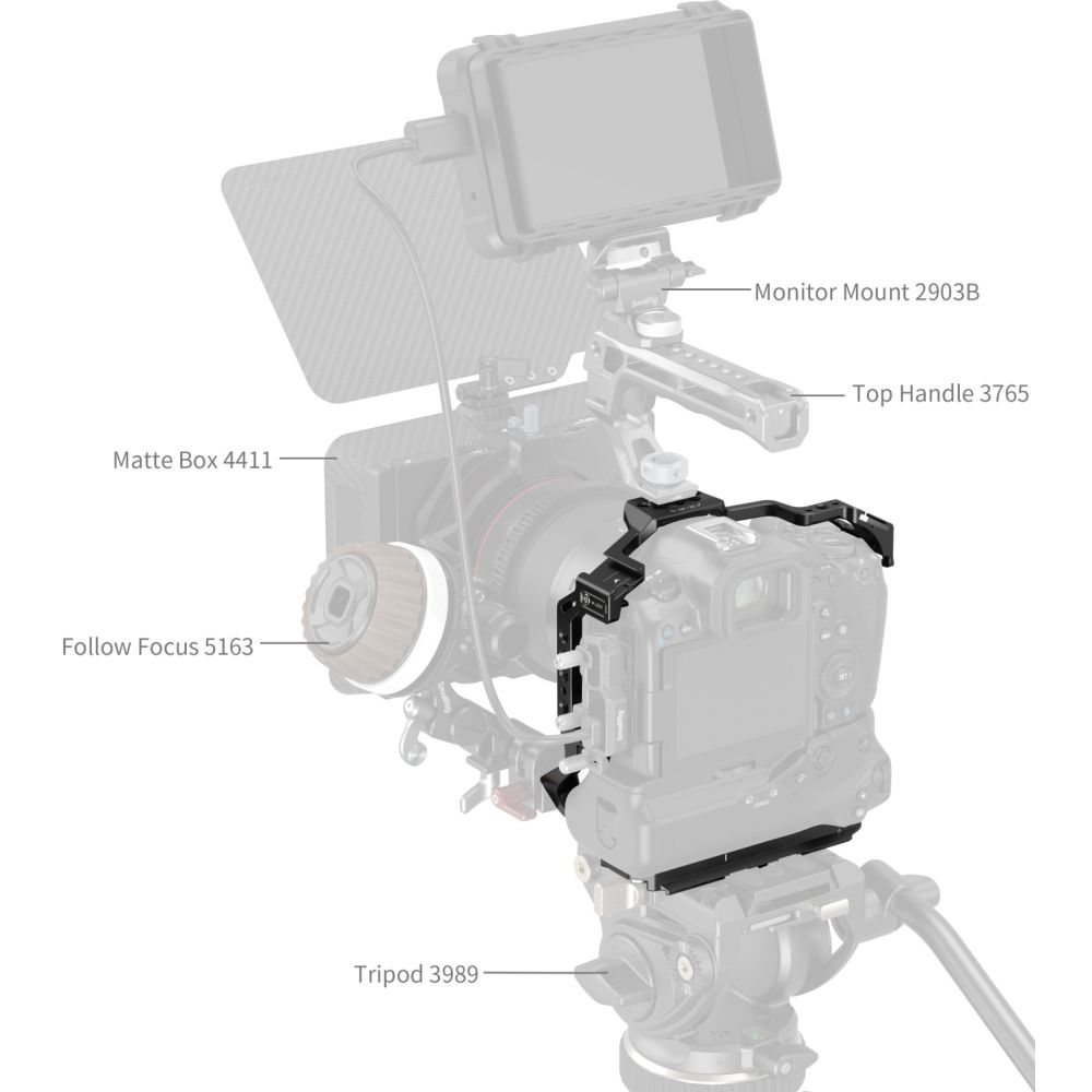 SmallRig 5623 Cage for Canon EOS R5 Mark II with Battery grip BG-R20