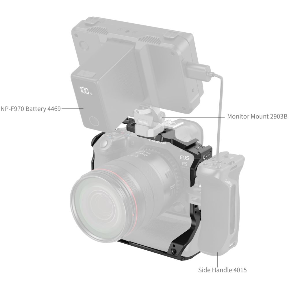 SmallRig 5623 Cage for Canon EOS R5 Mark II with Battery grip BG-R20
